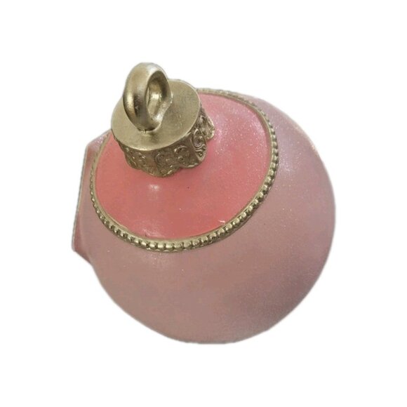 New Large Pink GOLD Vintage Style Retro MCM Christmas Tree Ornament Room Decor - Picture 2 of 3